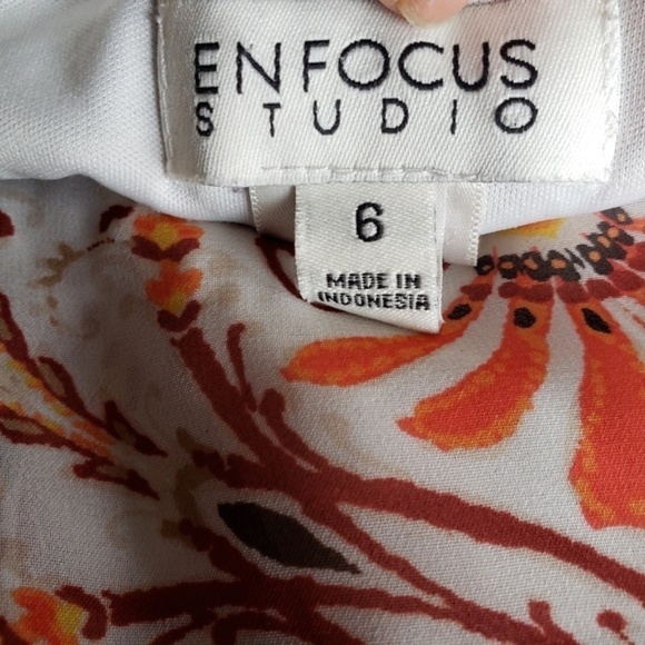 Enfocus Studio Sleeveless Vibrant Print Dress 6 - Picture 4 of 5
